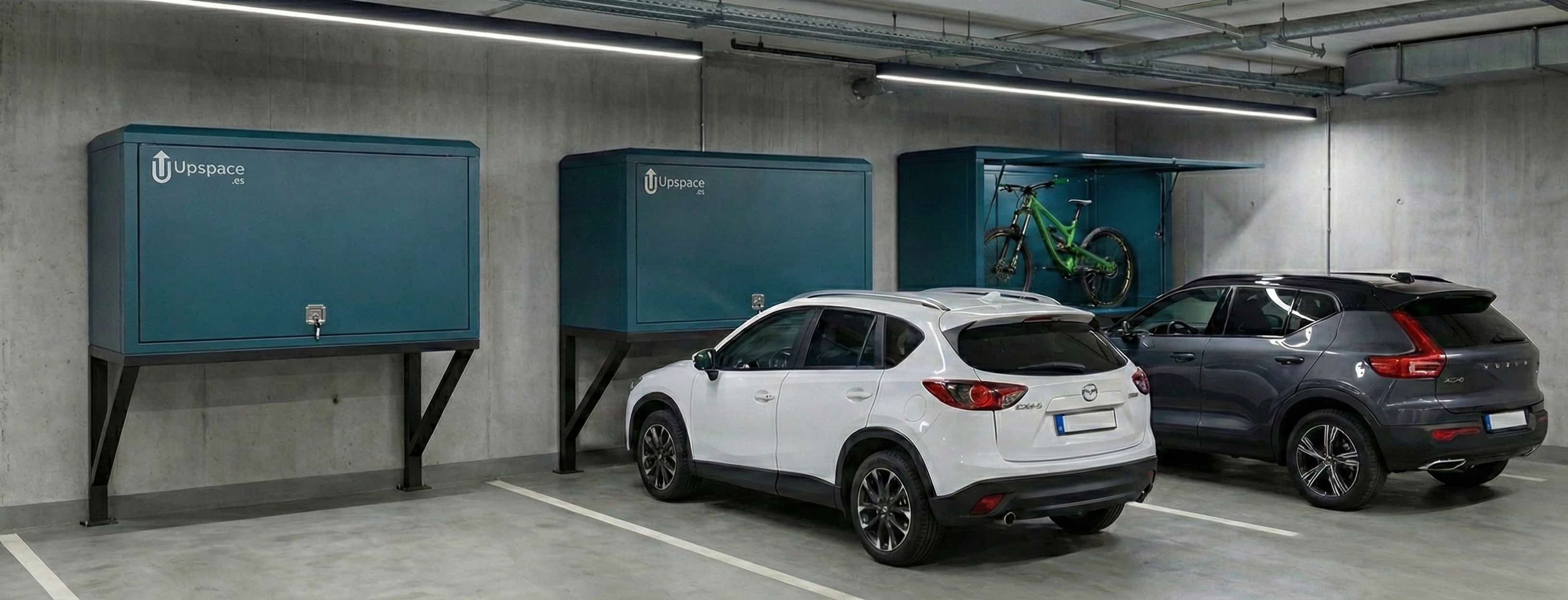 UpSpace instalado sobre varias plazas